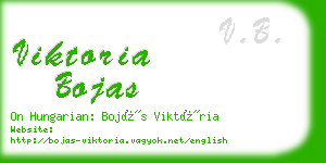 viktoria bojas business card